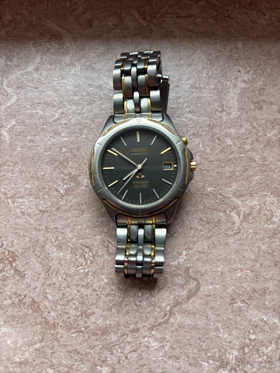 Panske hodinky Seiko Kinetic Titanium SQ100