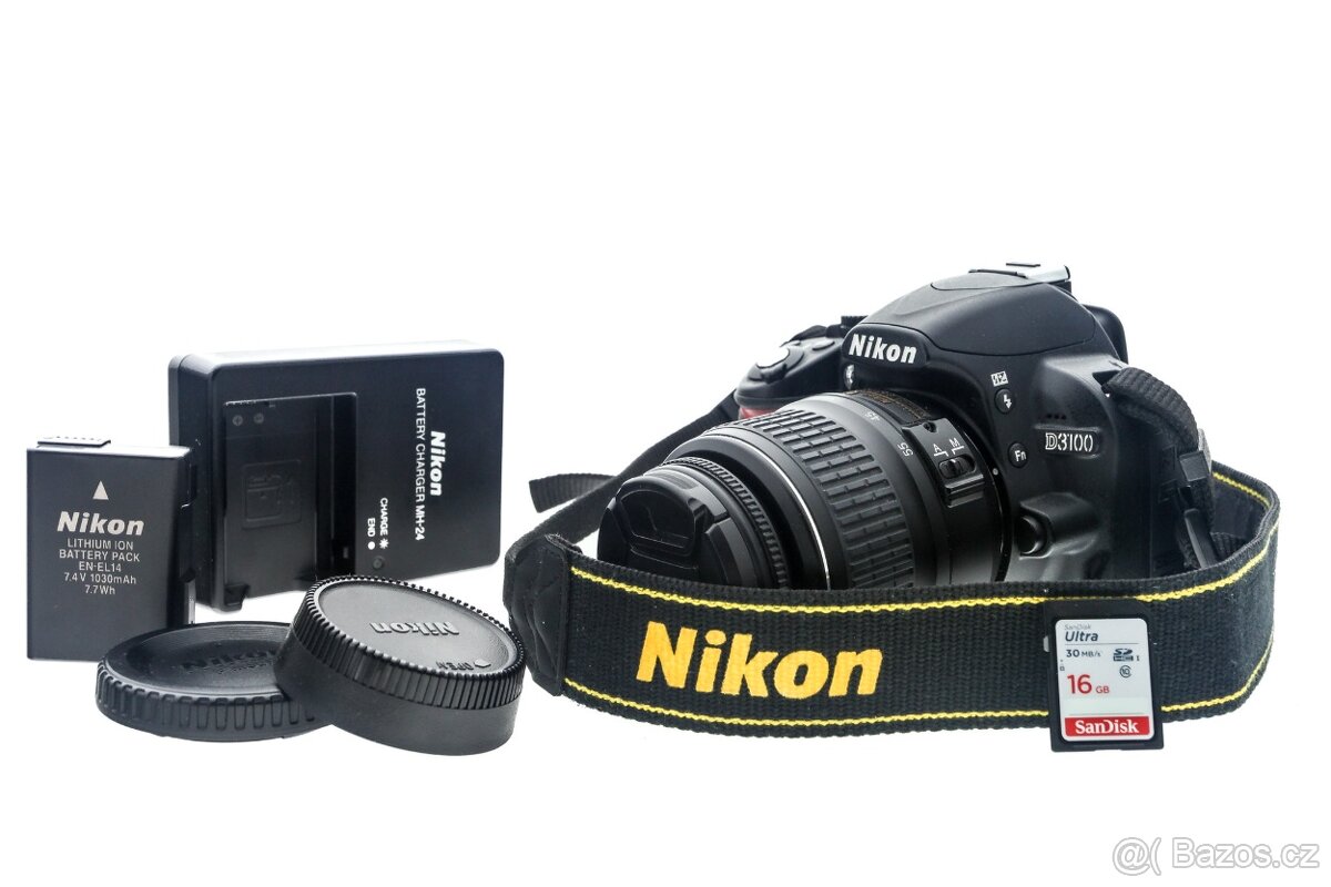 Zrcadlovka Nikon D3100 + 18-55mm