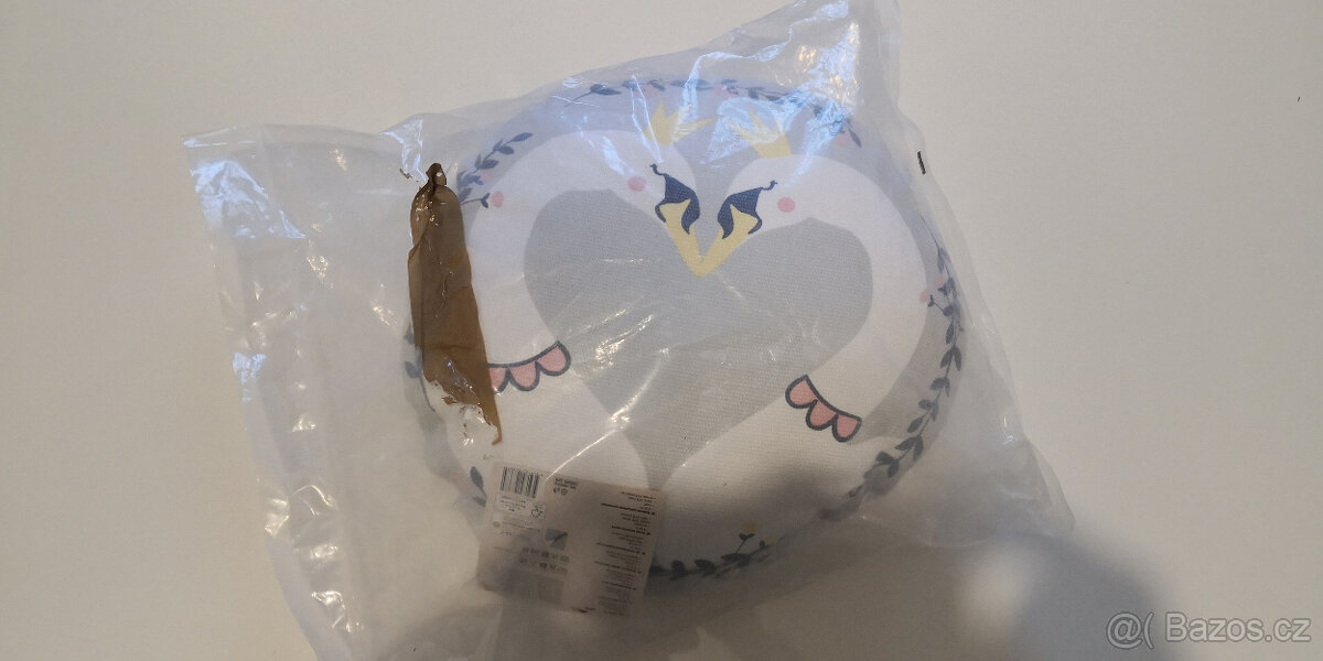 Nový kulatý dekorační polštář průměr 40 cm