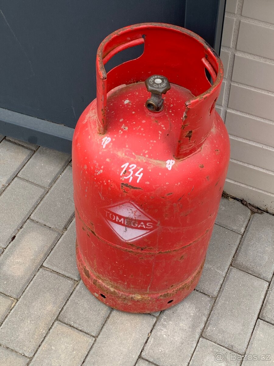 Plynova lahev 10kg - plynova bomba