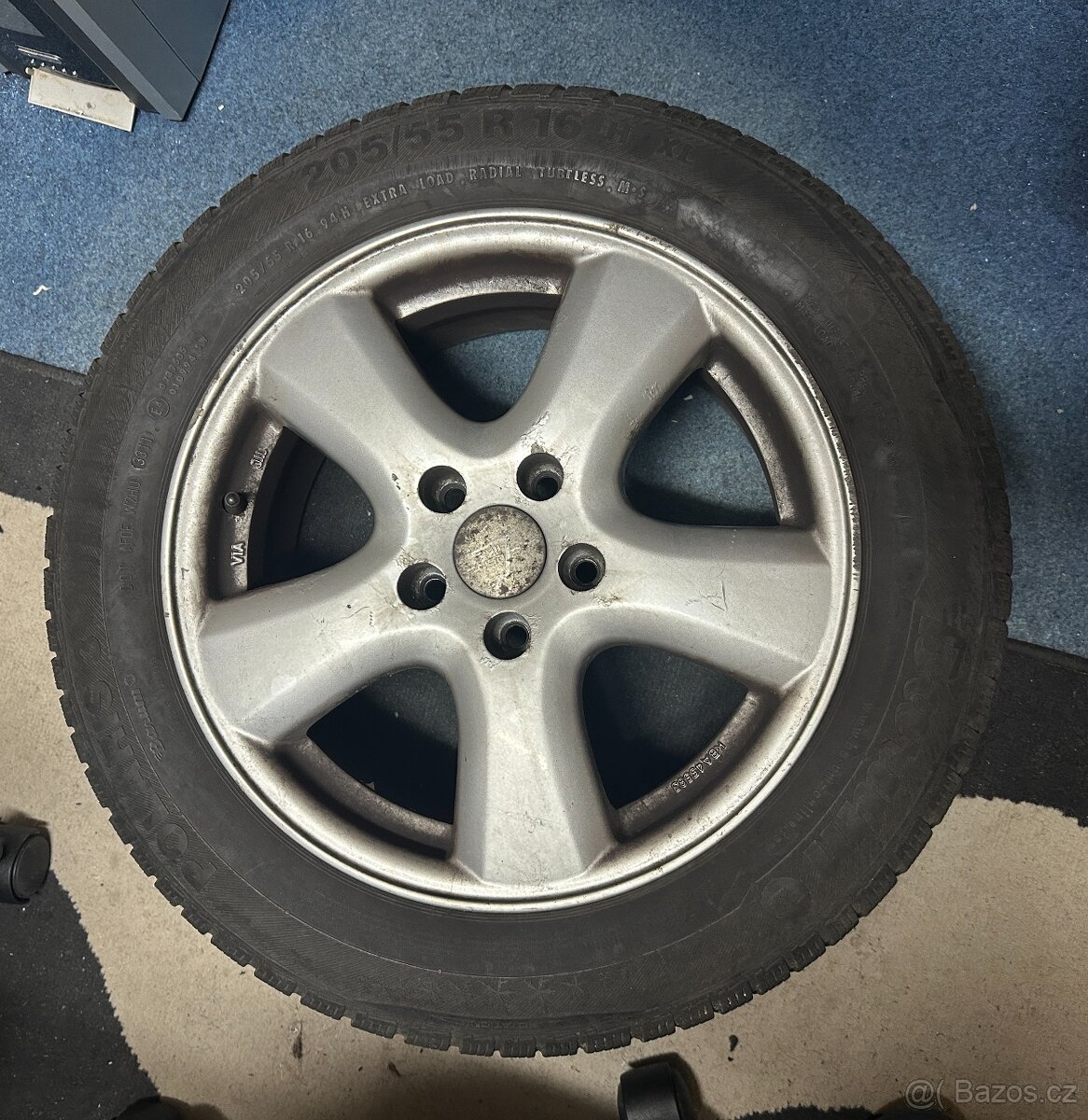 4x ALU disky 6.5Jx16H2 ET43 + pneu 205/55R16