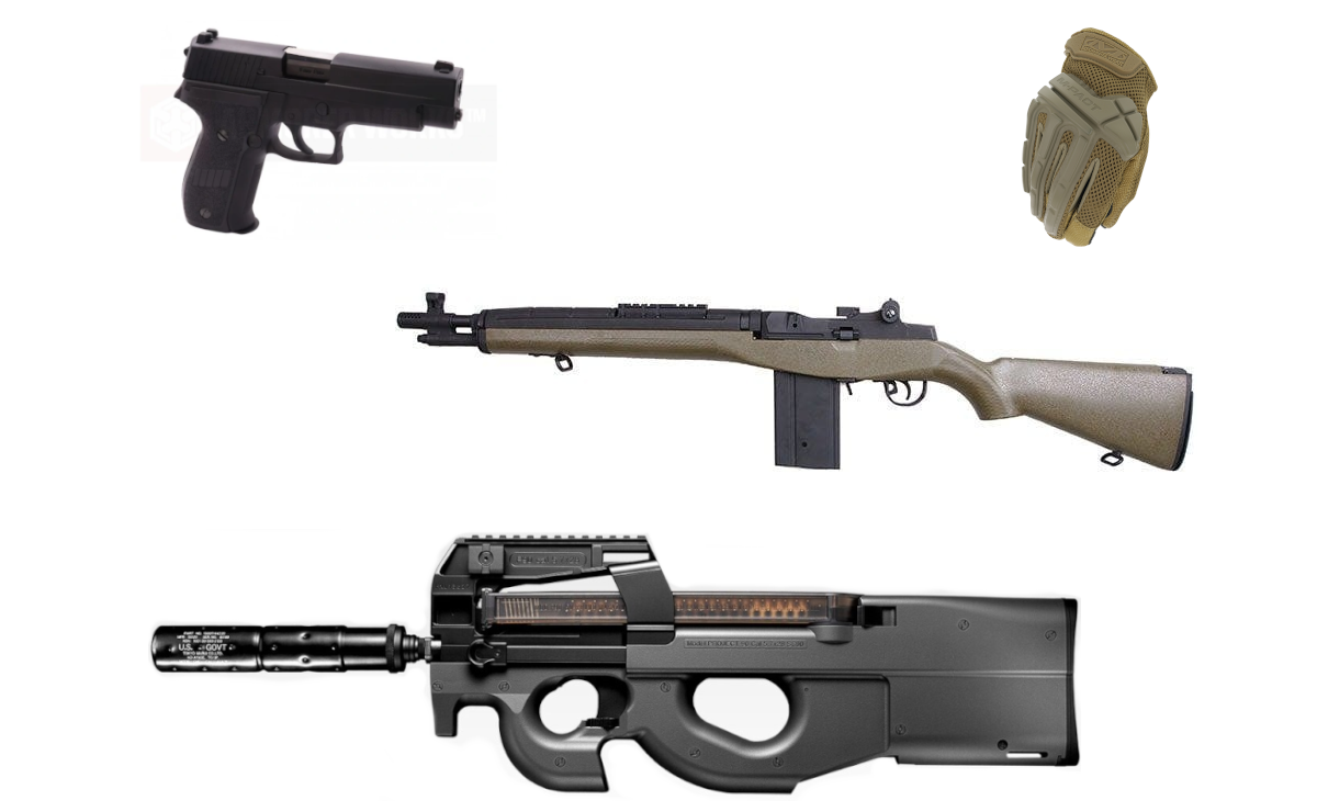 TM P90, AW Custom P226, Mechanix Wear Berry M-Pact