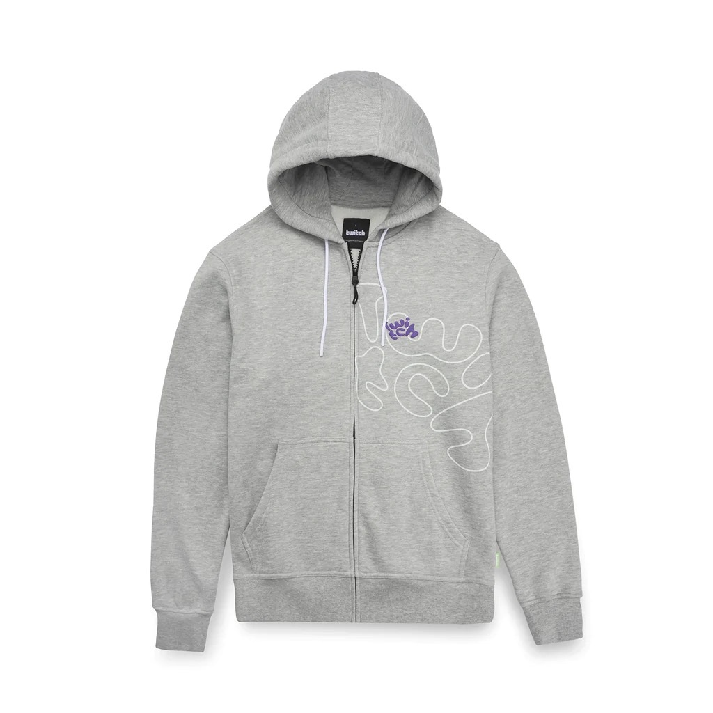 Nová mikina Twitch Zip Hoodie - šedá Heather XL