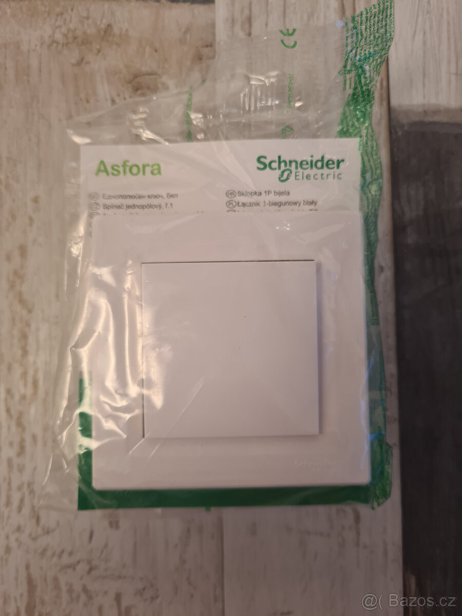 El. vypínač Schneider Electric Asfora, 2 ks (sleva 35 %)