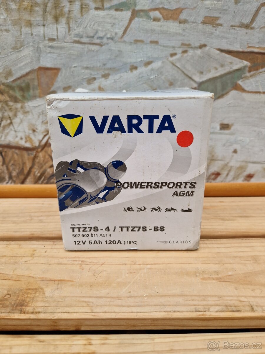 Startovací moto baterie VARTA 12V 5Ah 120A