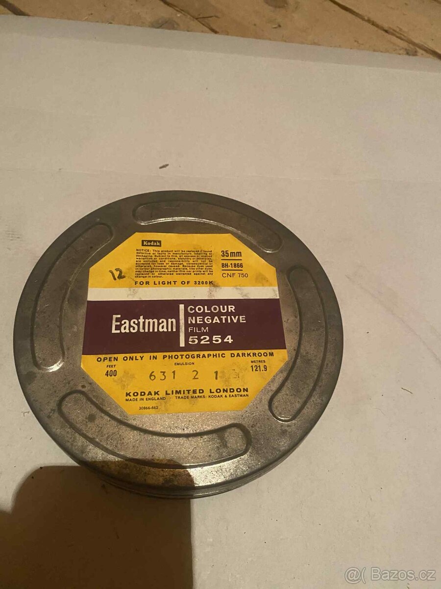 KODAK Eastman 5254 – 35mm filmový negativ – originální plech