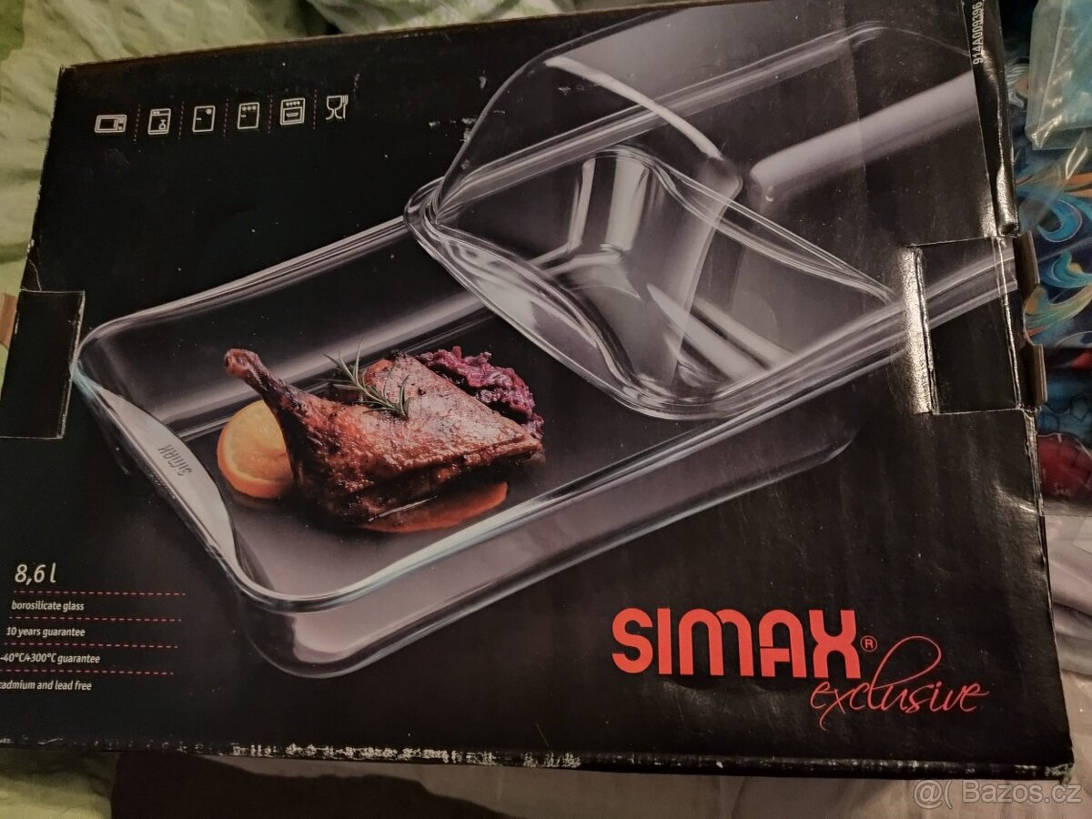 Skleněný pekáč s víkem