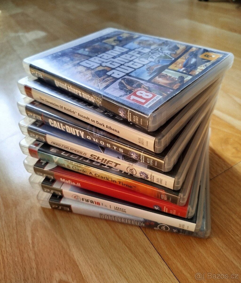 8 her ZA CENU 2 - PS3 (GTA 5, MAFIA II a další)