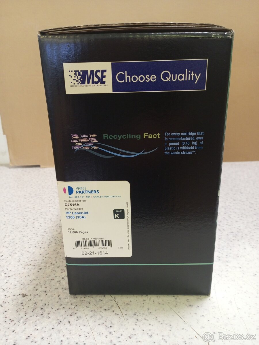 Toner MSE Q7516A do tiskárny HP LJ 5200; 12000 str.