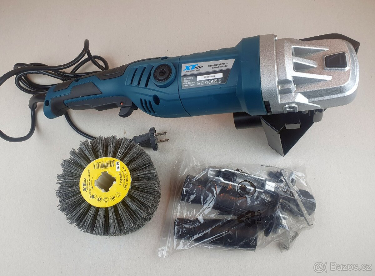 Satinační válcová bruska 1300 W, 120x100 mm