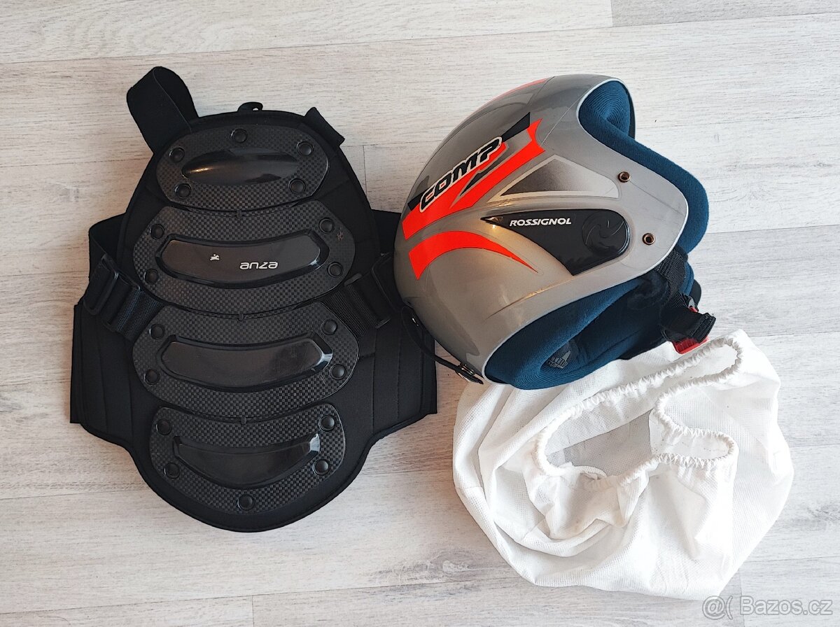 Dětský set helma + chránič páteře, vel. 5-7 let