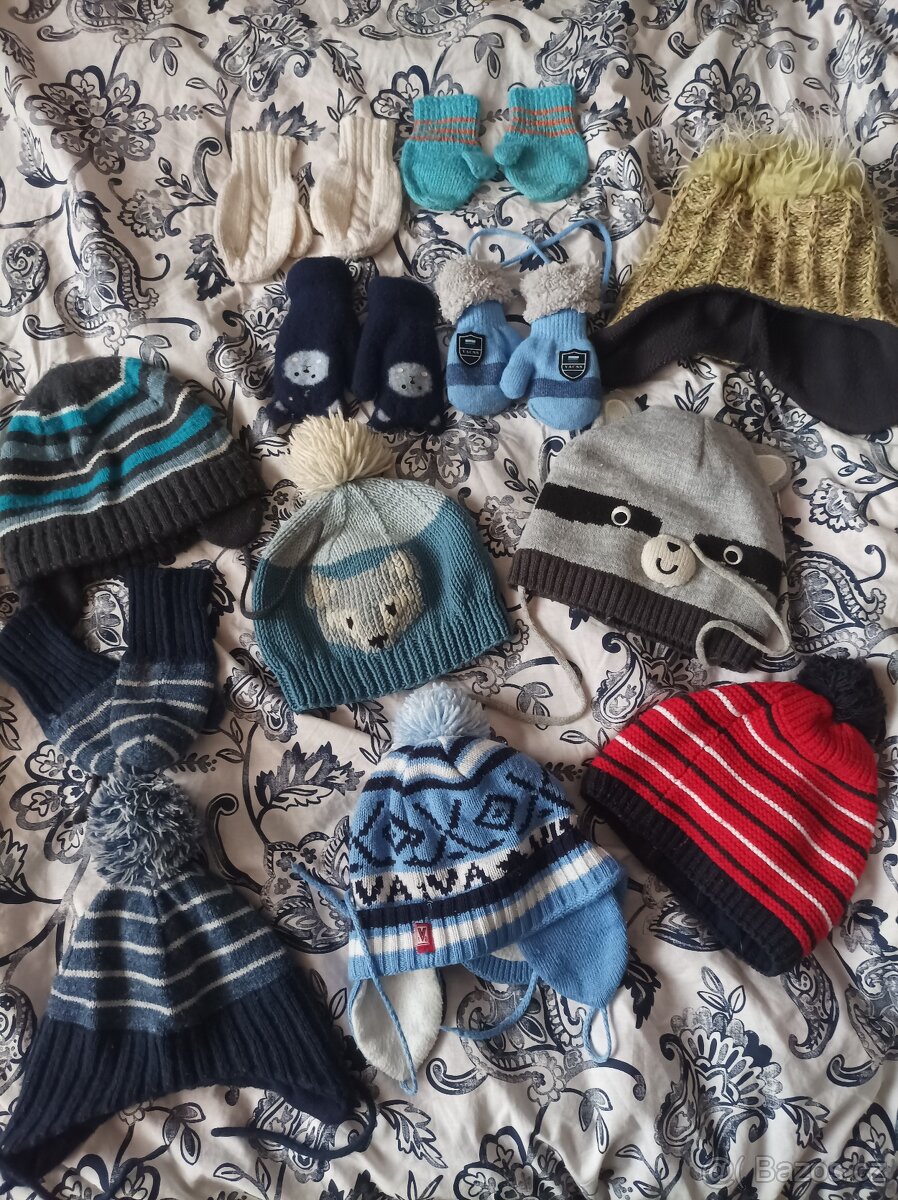 Čepice a rukavice 2-4 roky