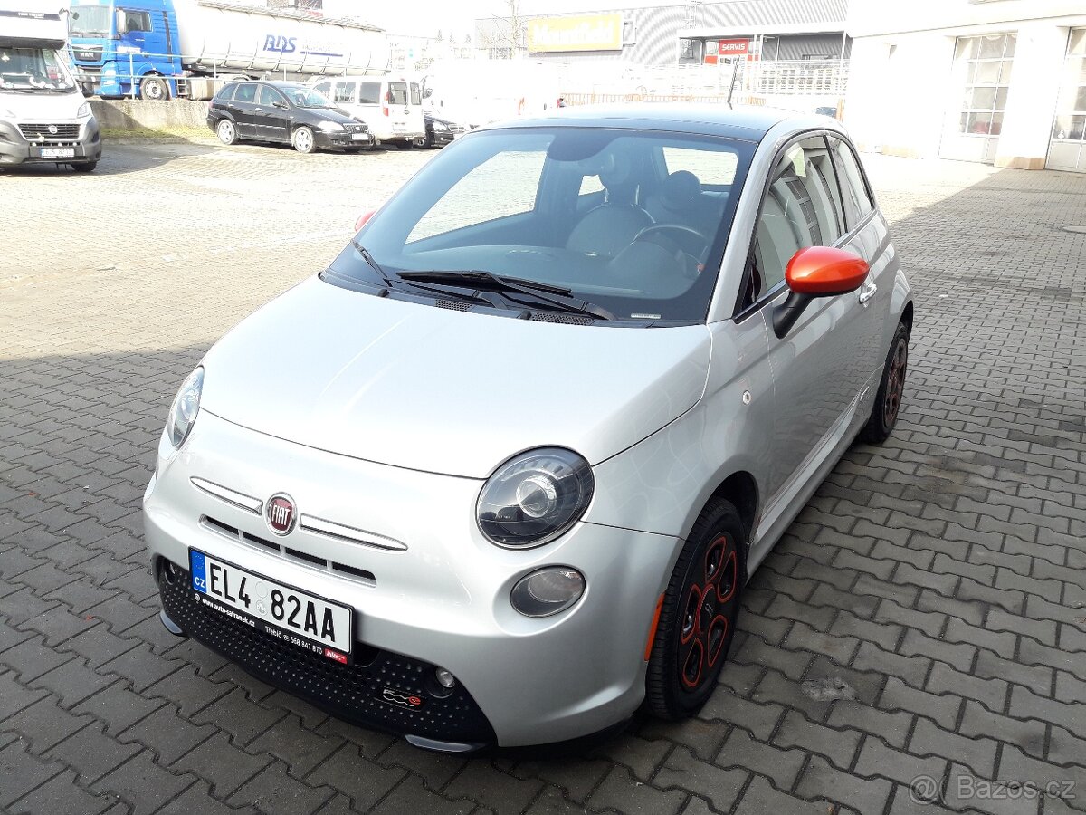 FIAT 500E 24kWh 200km 111k /TOP STAV, ODPOČET DPH/