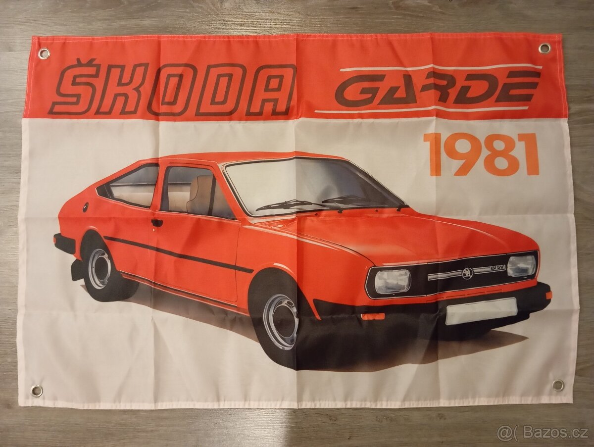 Škoda Garde 1981 dekorácia do garáže
