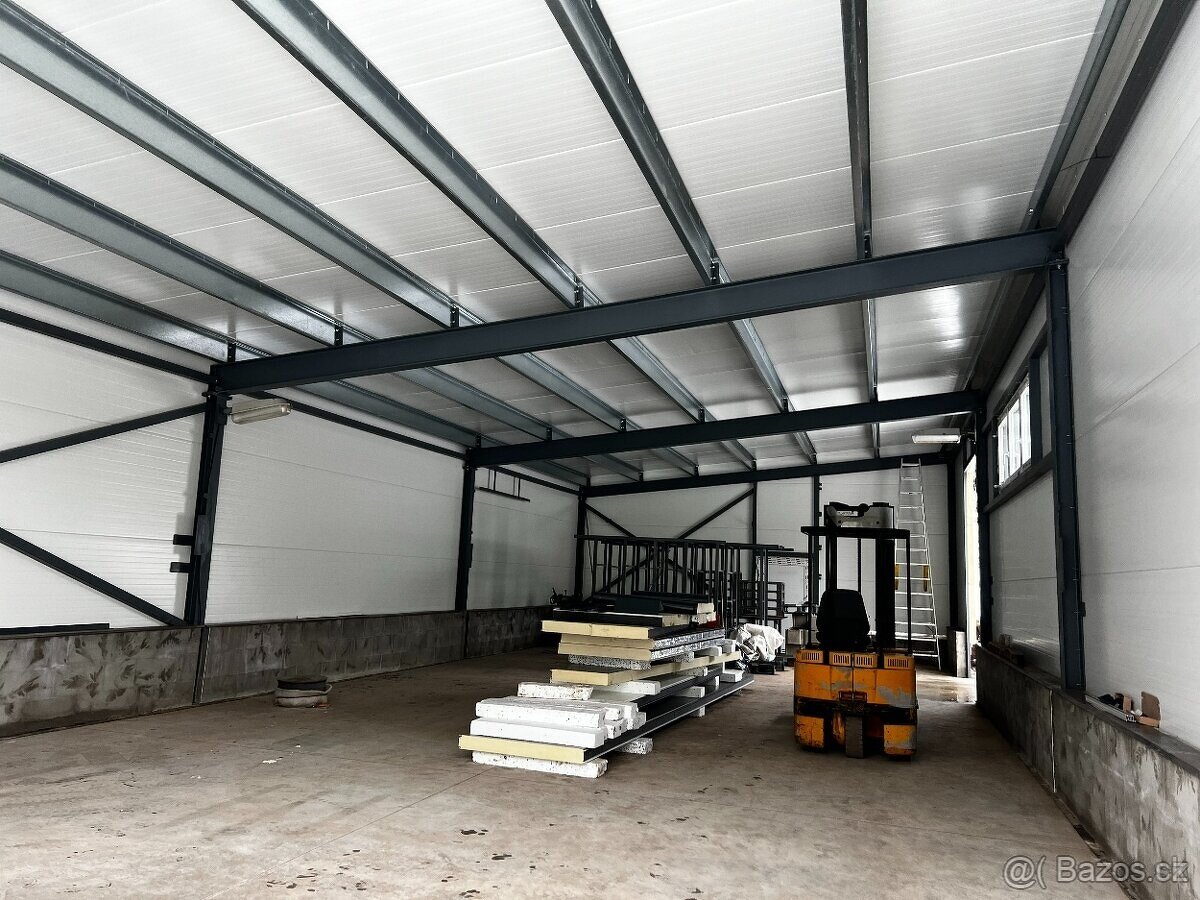 OCELOVÁ KONSTRUKCE HALY - MONTOVANÁ HALA 8x18x5m