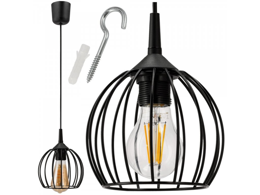 Závěsná industriální lampa
