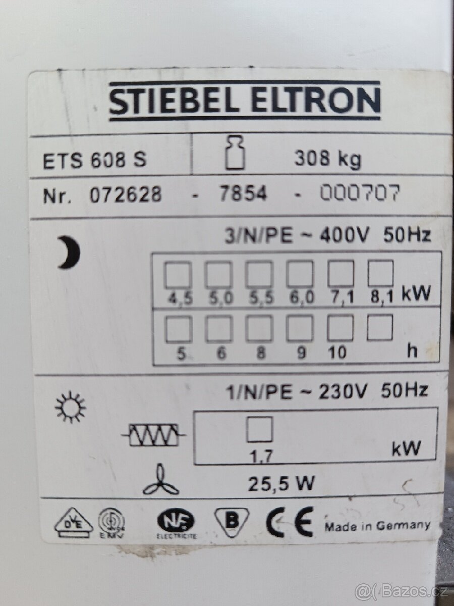 el. akumulační kamna Stiebel Eltron ETS 608 S