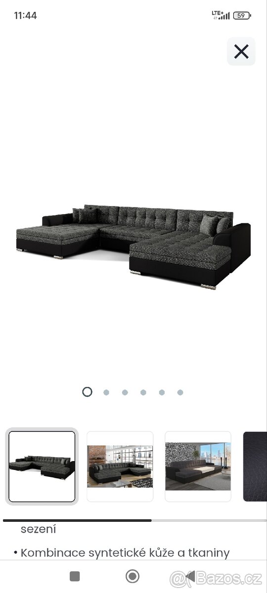 Prodám sedačku do u ze Sconto nábytek