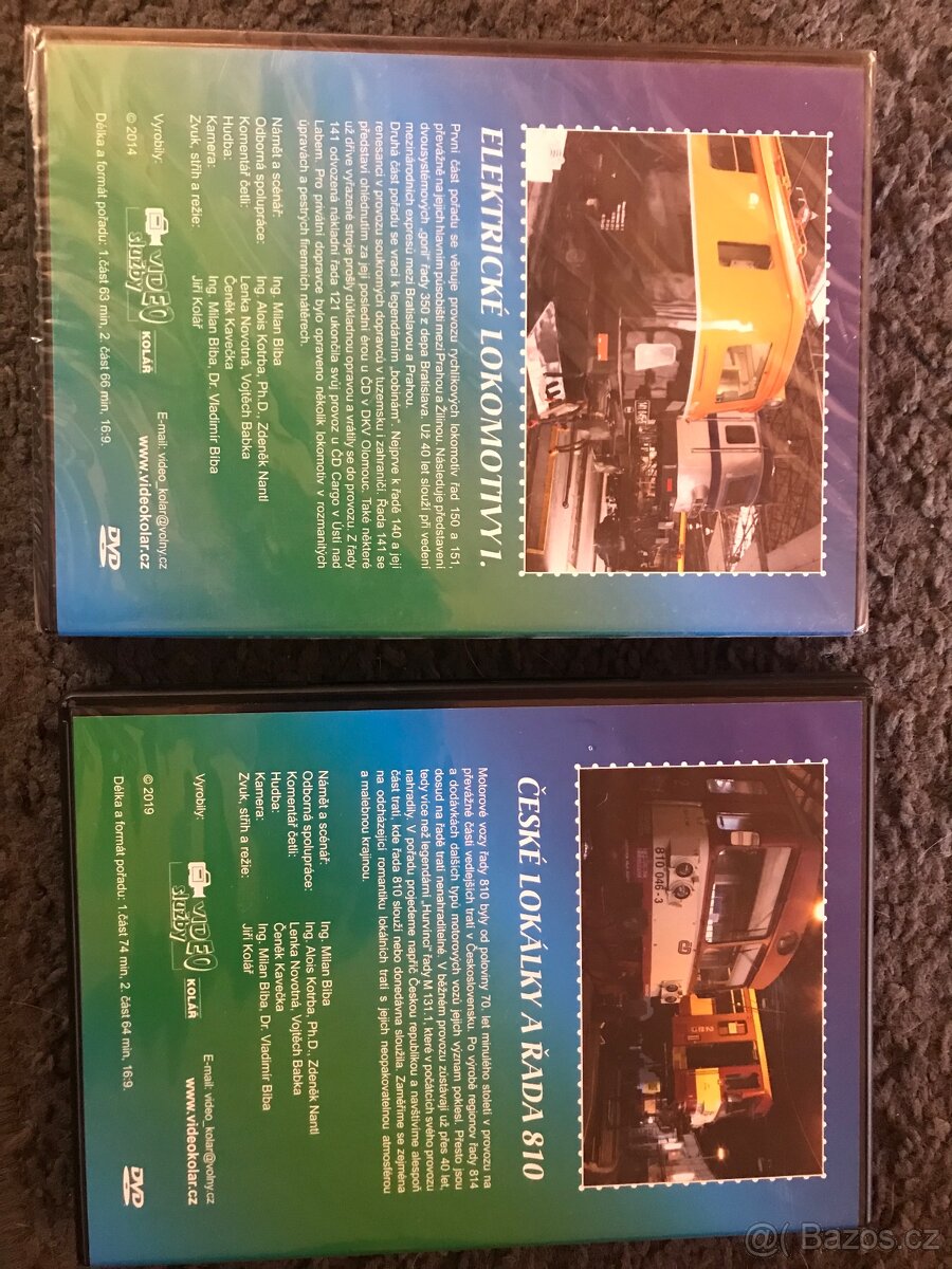 Originál úplně nově zabalené DVD dokumenty o železnici