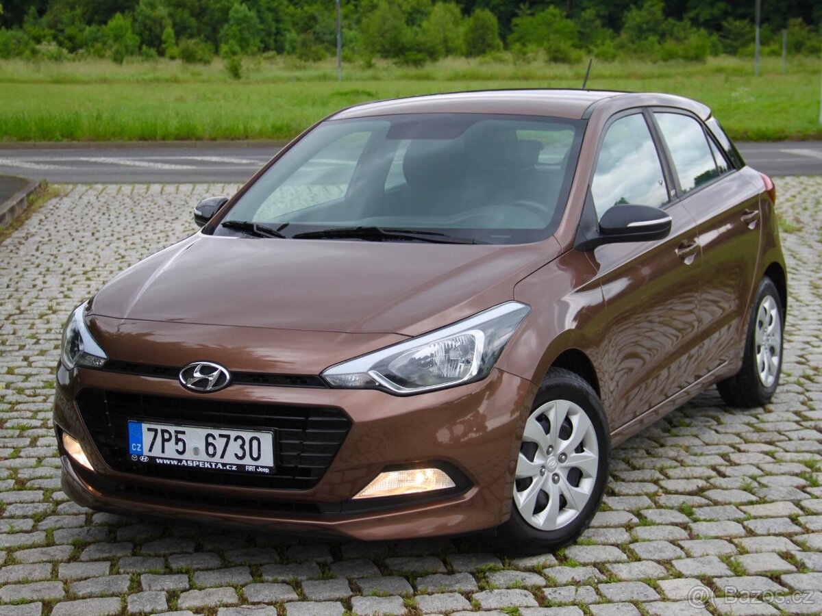 Hyundai i20, 1.2l benzín,55kw,EDICE GO,Hnědá,2018/ 67 000km