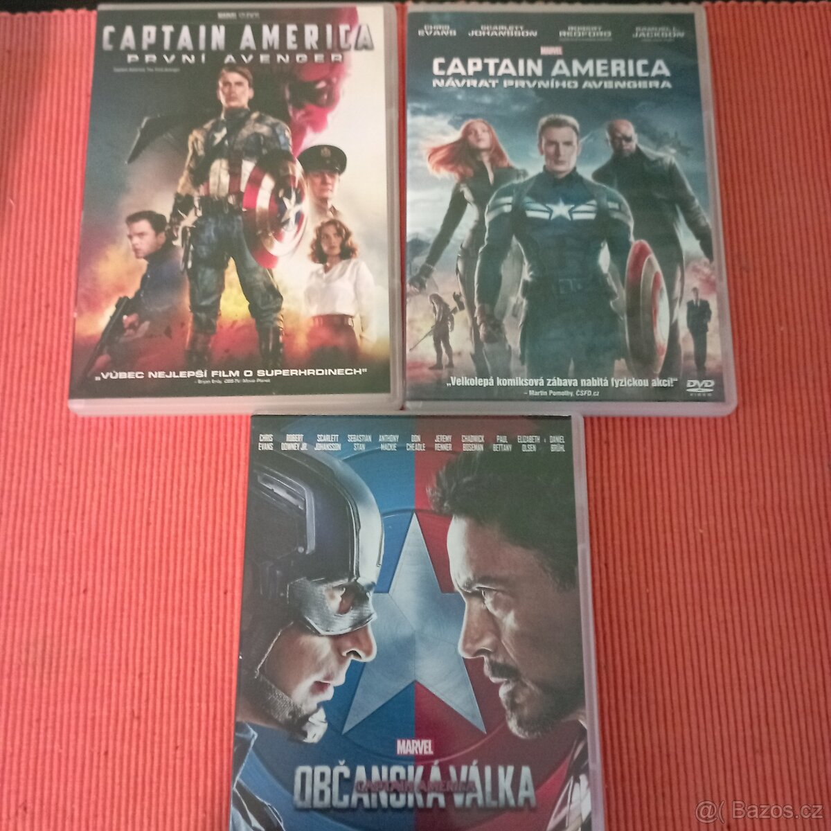 Captain America 1-3na dvd ( cz dabing)