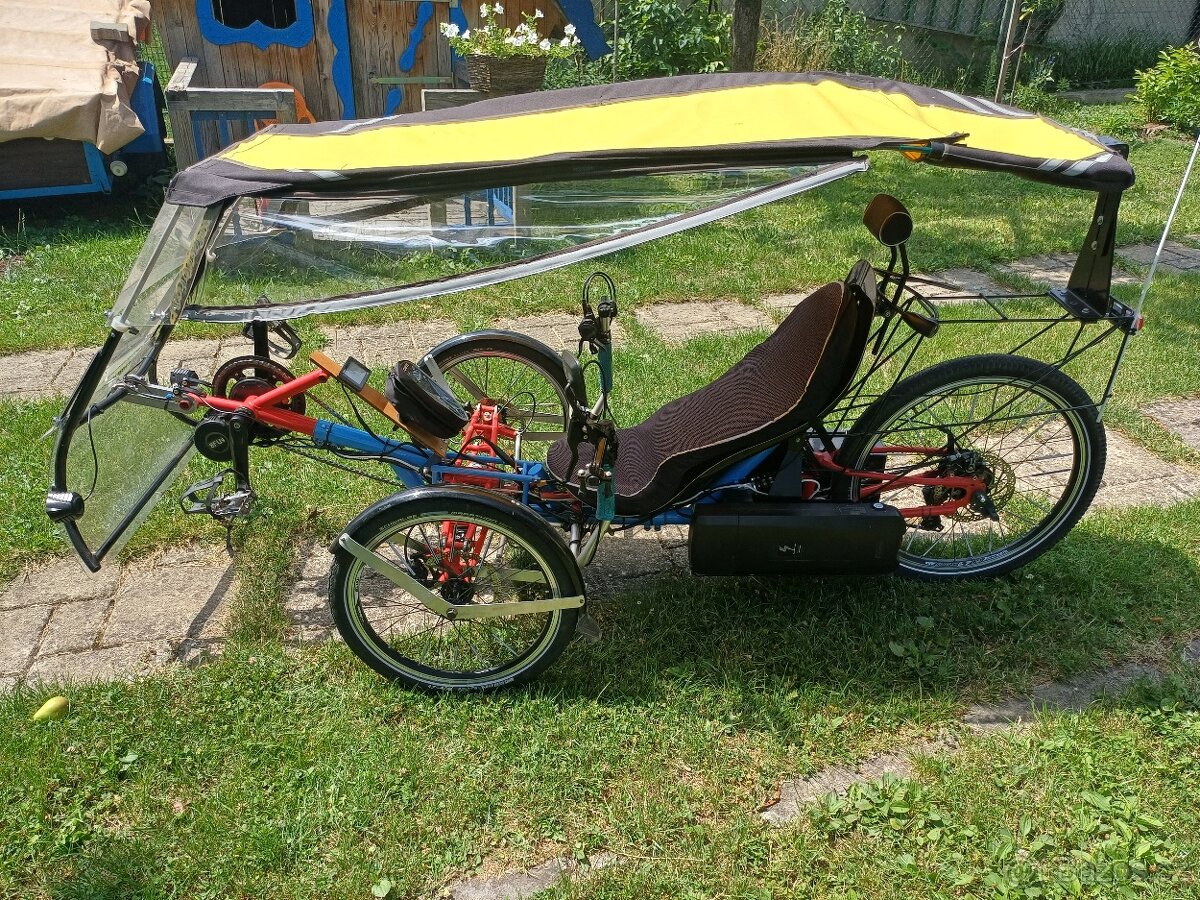 Lehokolo elektricka trojkolka plne odpružená