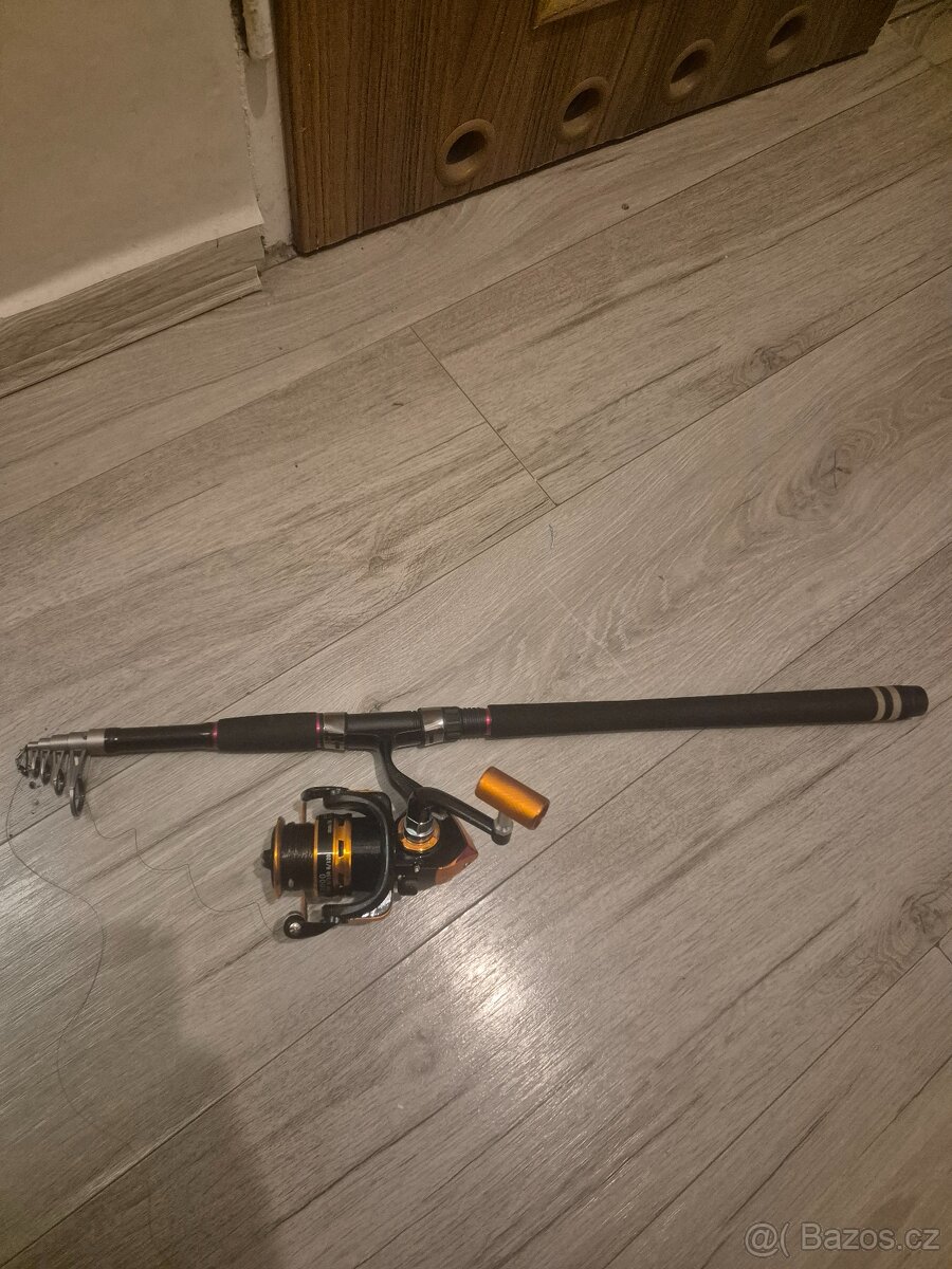 Teleskopický prut diawa 240cm