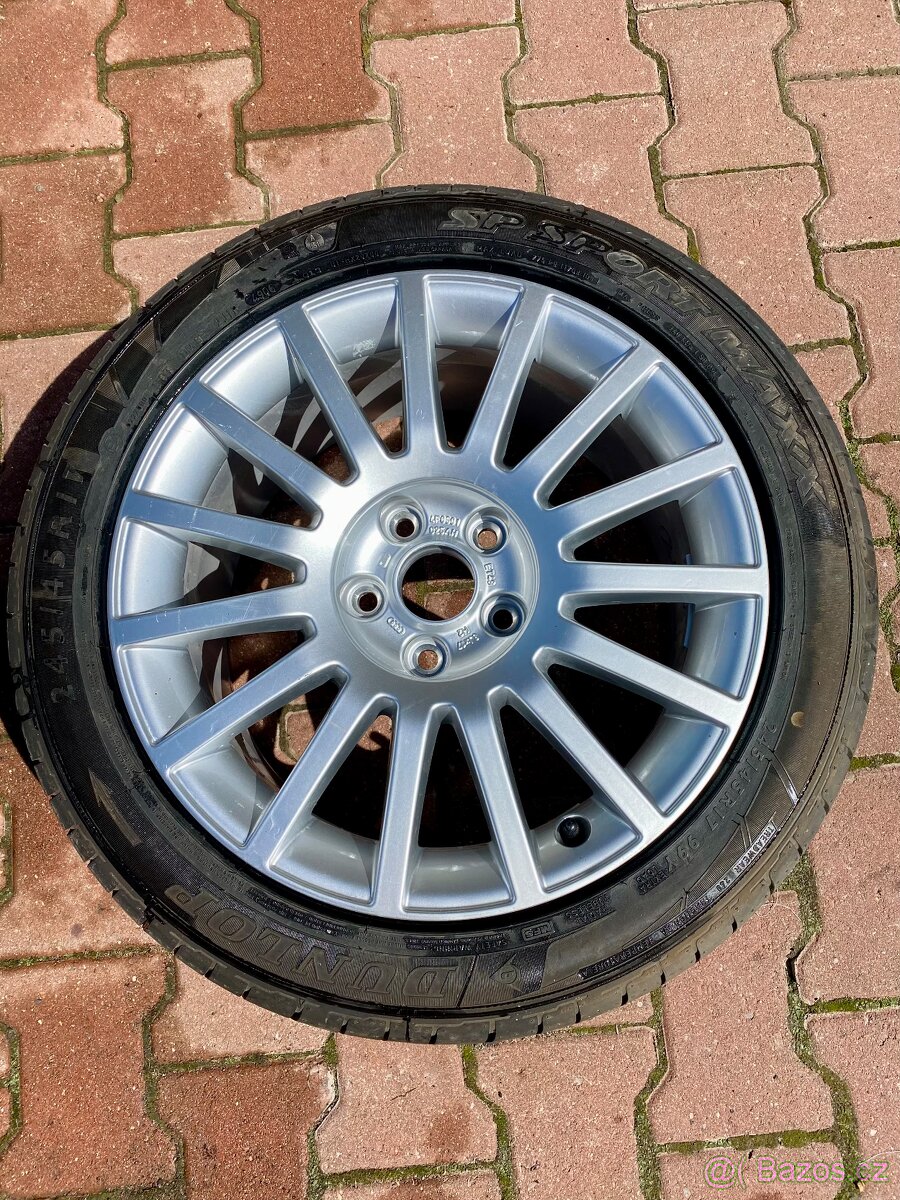 ALU kola Audi 5x112 R17 včetně pneu,4F0601025AH