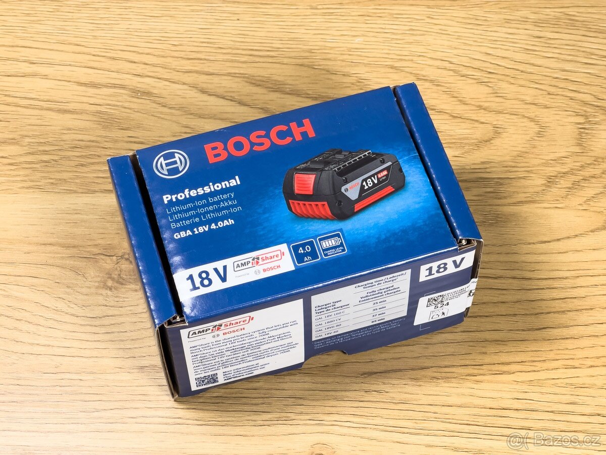 BOSCH GBA 18V 4.0 Ah NOVÝ NEOTVORENÝ akumulátor