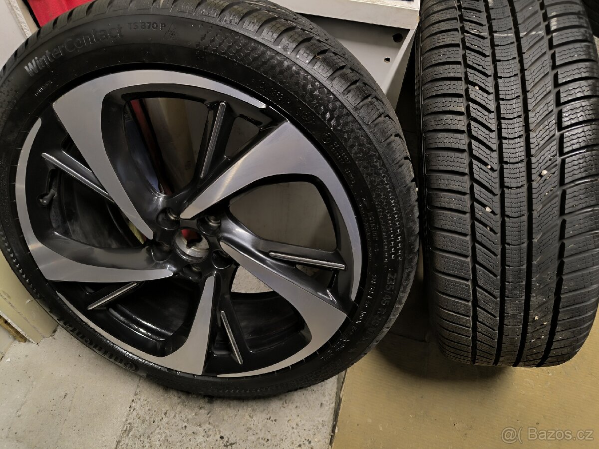 Alu kola Citroen DS 5x108 r20 Originál, zimní pneu 99%mm
