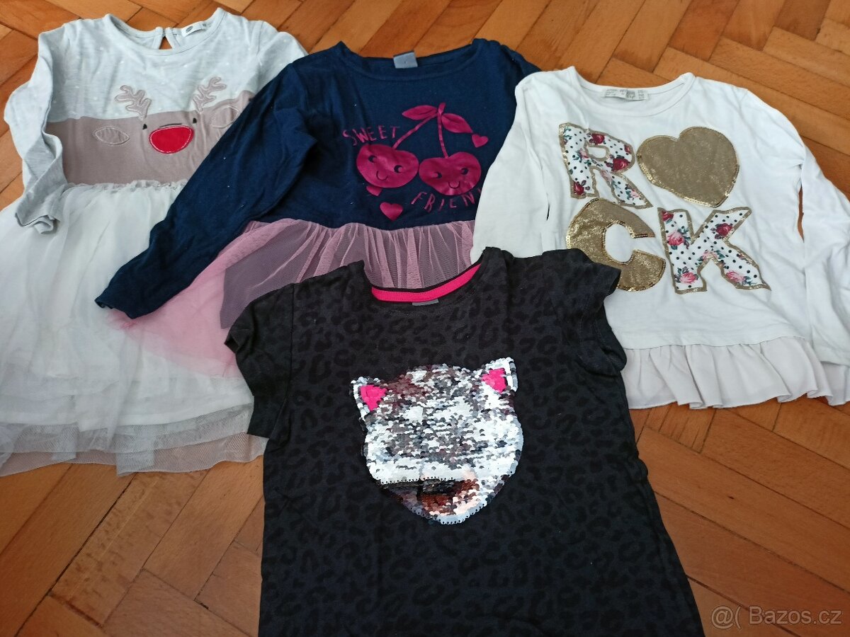 Sada šatičky/tuniky - vel. 92-98: