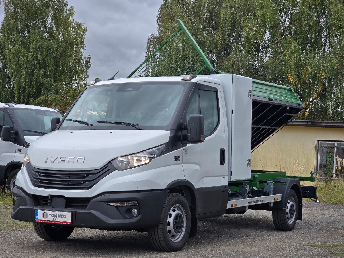 Iveco Daily 35S16 • třístranný sklápěč • bedna na nářadí