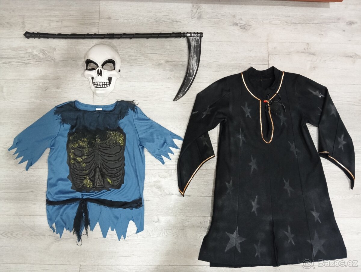 Set maškarní kostým/maska vel.140/146