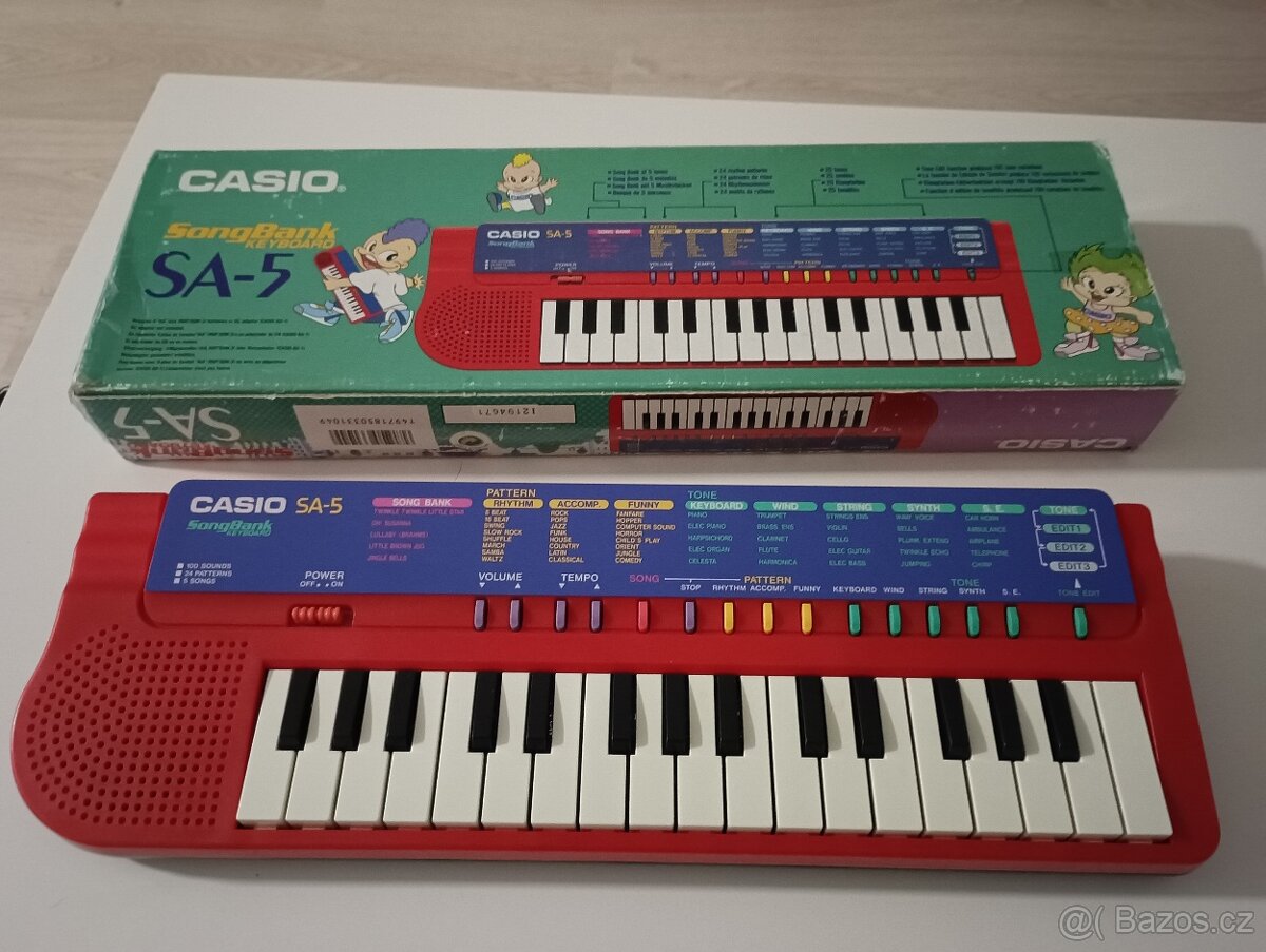 Dětské piano Casio SA-5-FUNKČNÍ
