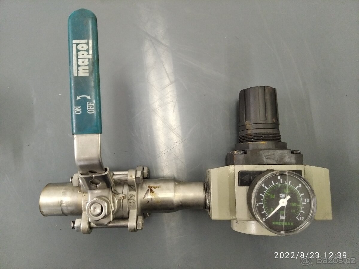 PNEUMAX - Regulátor tlaku vzduchu včetně kohoutu