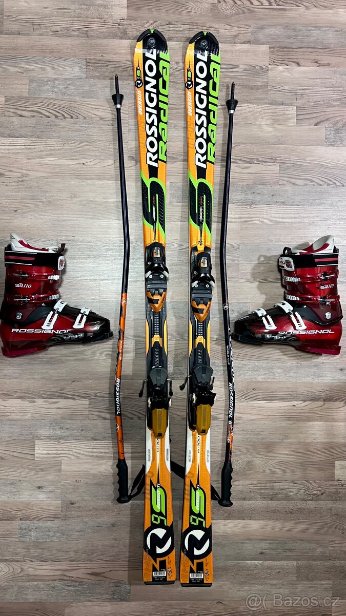 Lyžařský set Rossignol ve velmi dobrém stavu