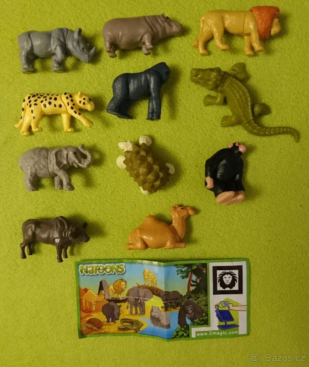 Kinder figurky-sada Natoons 11figurek 1x BPZ
