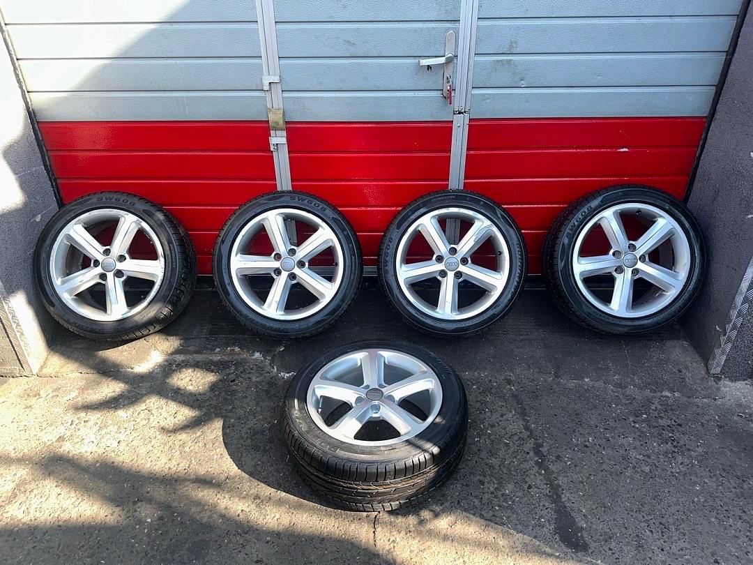 Original ALU kola Audi 17" 7,5J ET43 + zimní pneu 235/45/R1