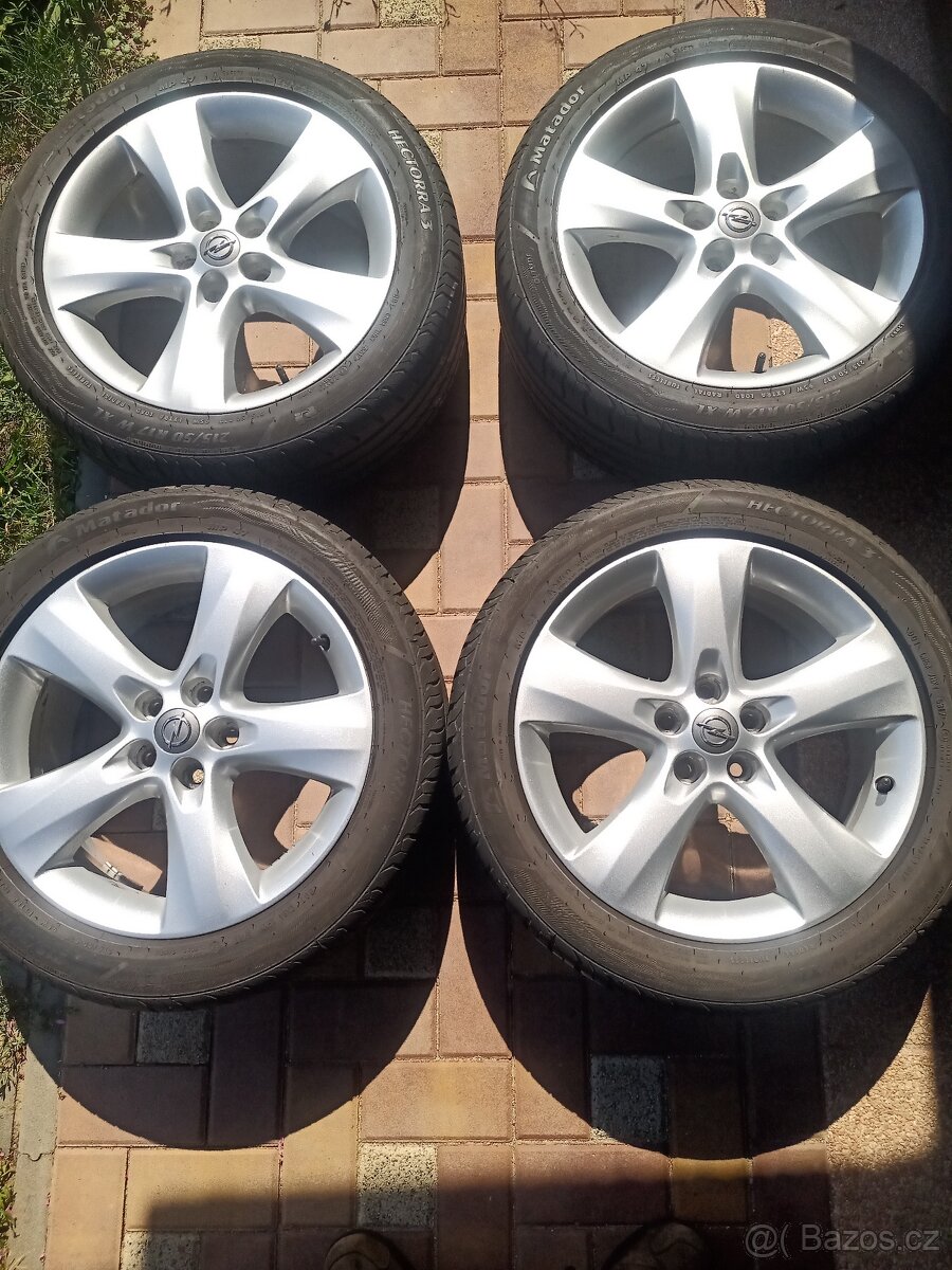 215/50 R17 Lité ALU disky Opel Astra J Opel Zafira C