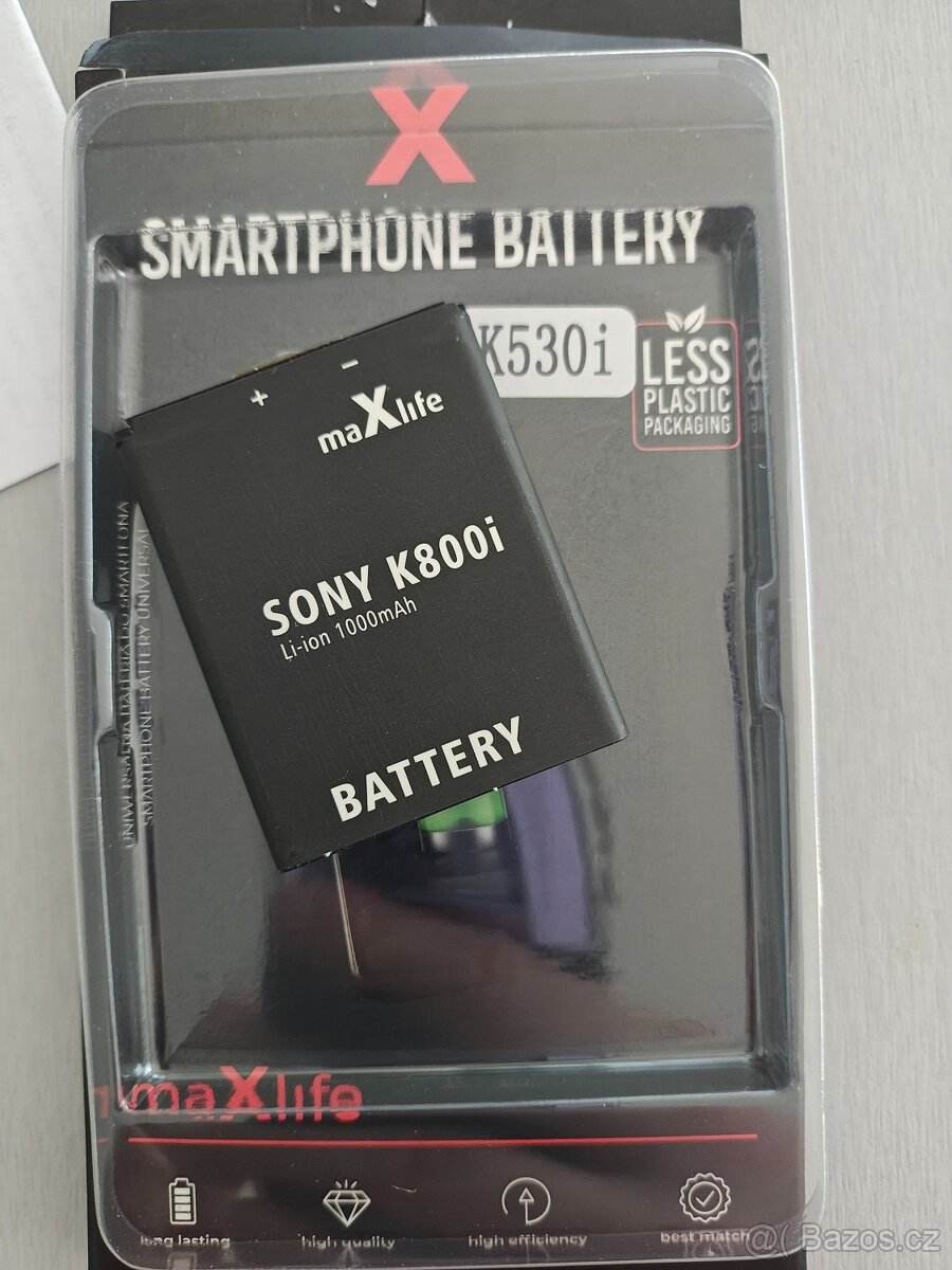 Baterie pro Sony Ericsson K750i/W800/W550i/Z300