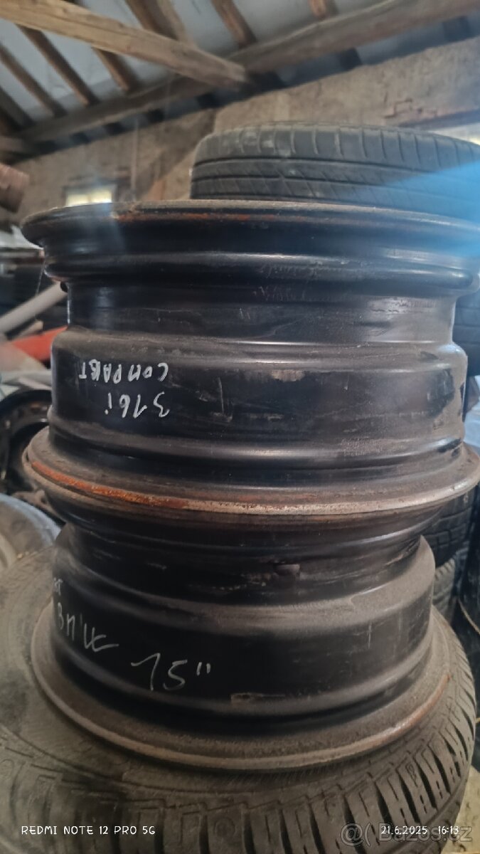 Dva disky na bmw 316i compact 15"