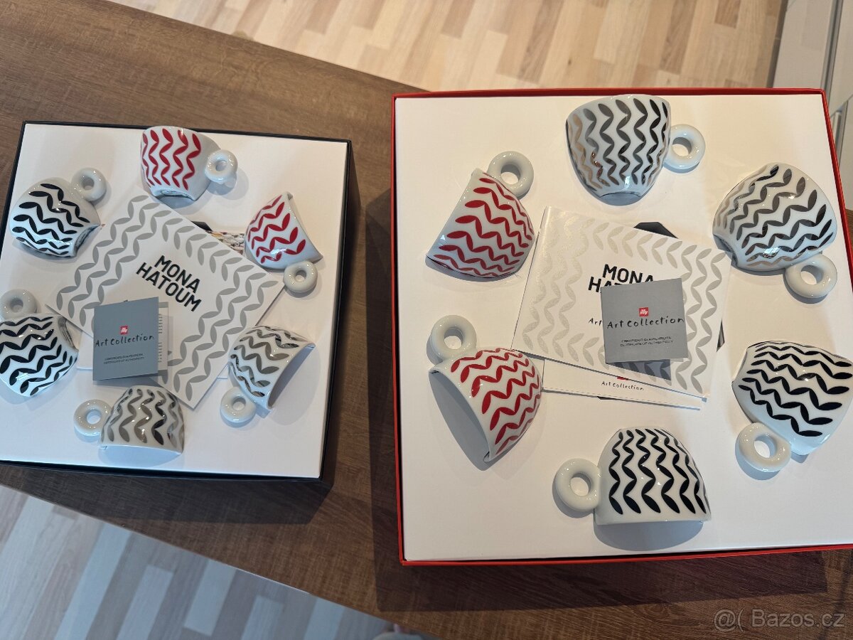 Illy šálky Mona Hatoum na espresso a cappuccino