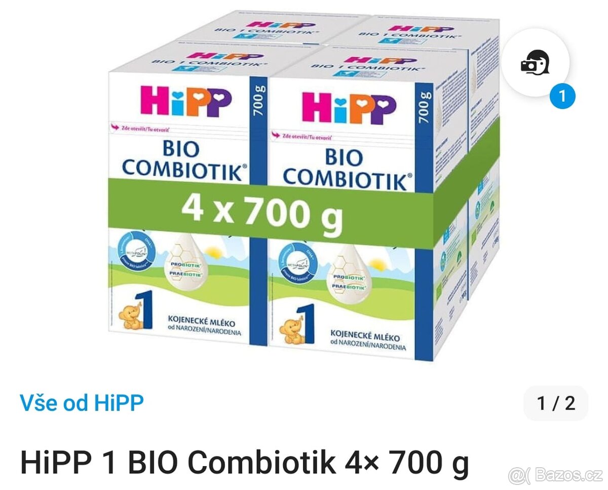 Dětská výživa HiPP Bio combiotik 1