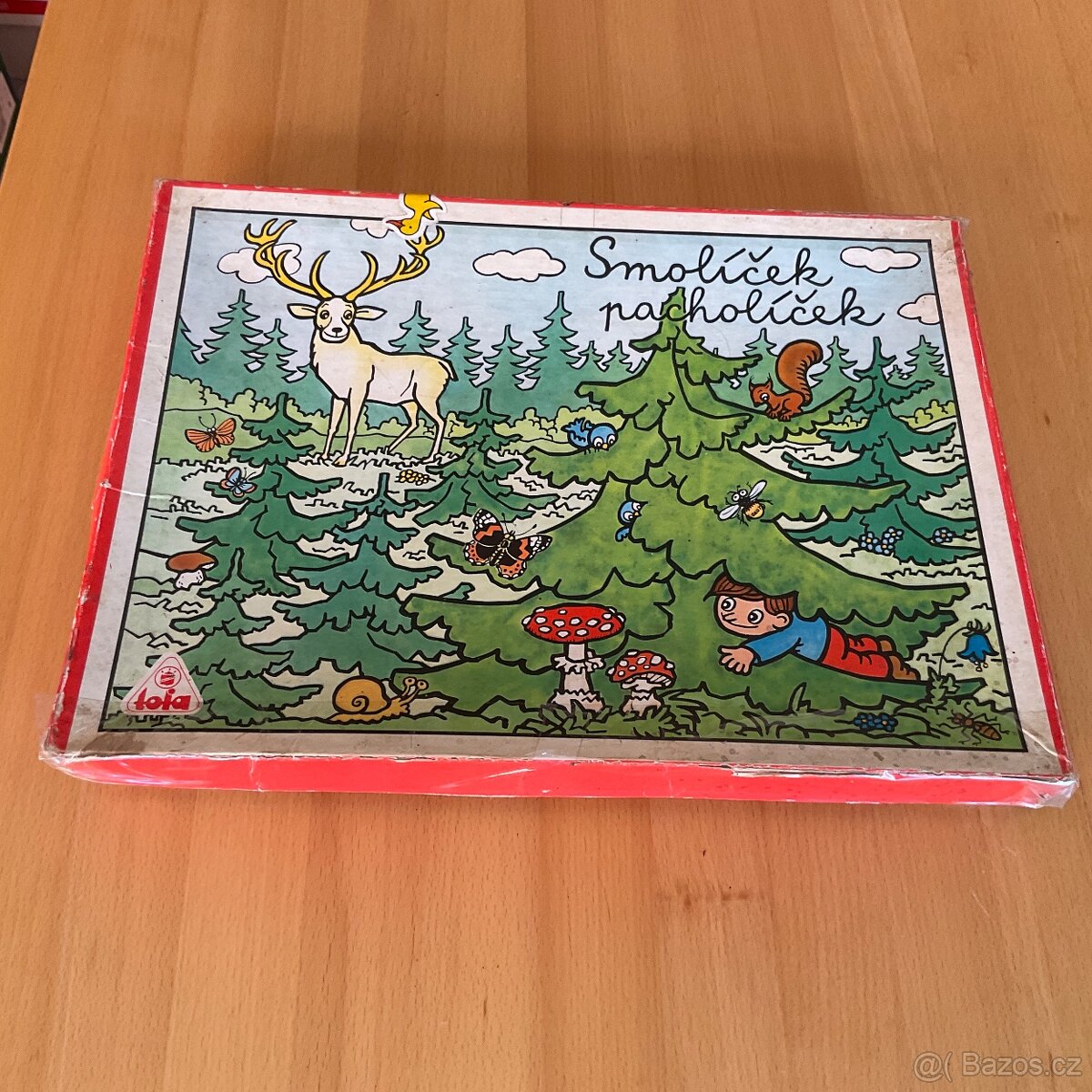 Retro hra- Smolíček pacholíček (dřevěné kytky)