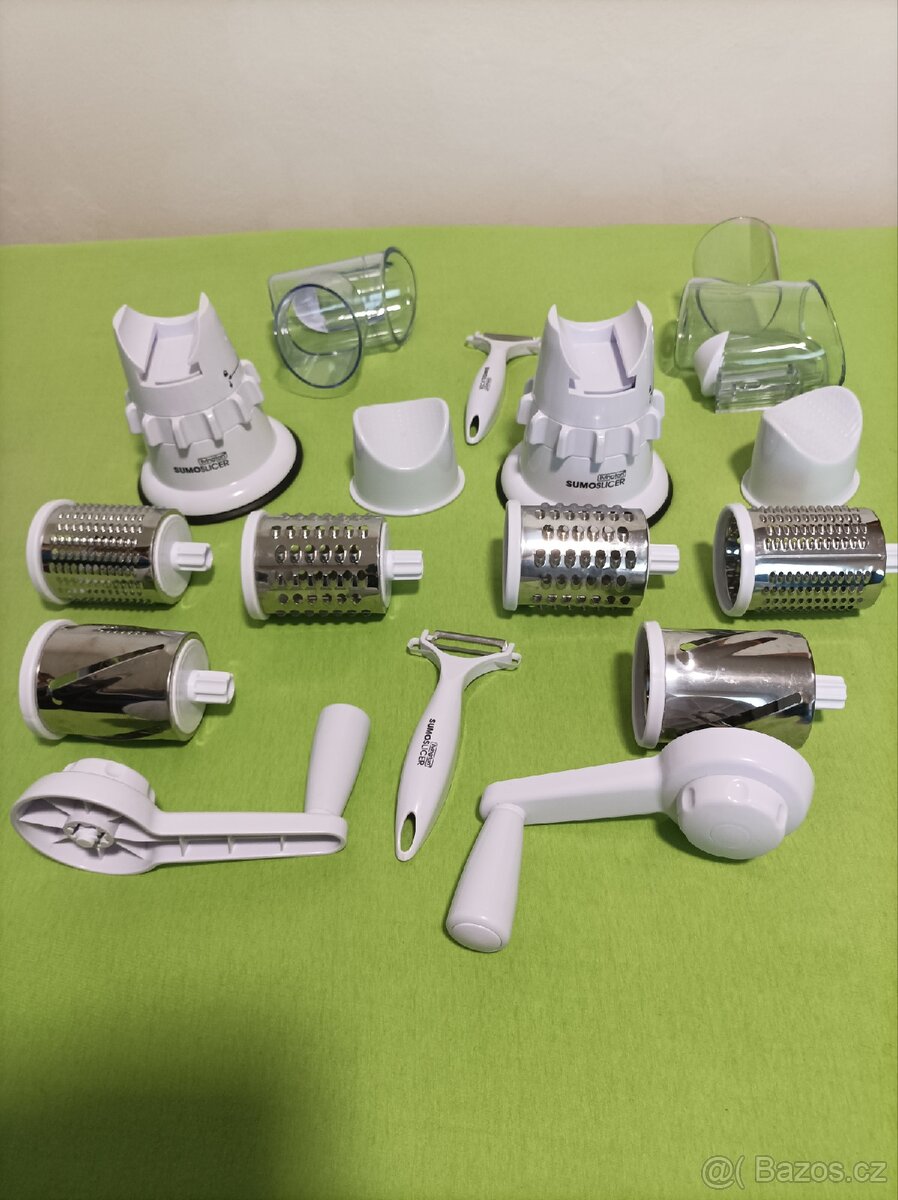 Rotační struhadlo 3v1, 2 sady