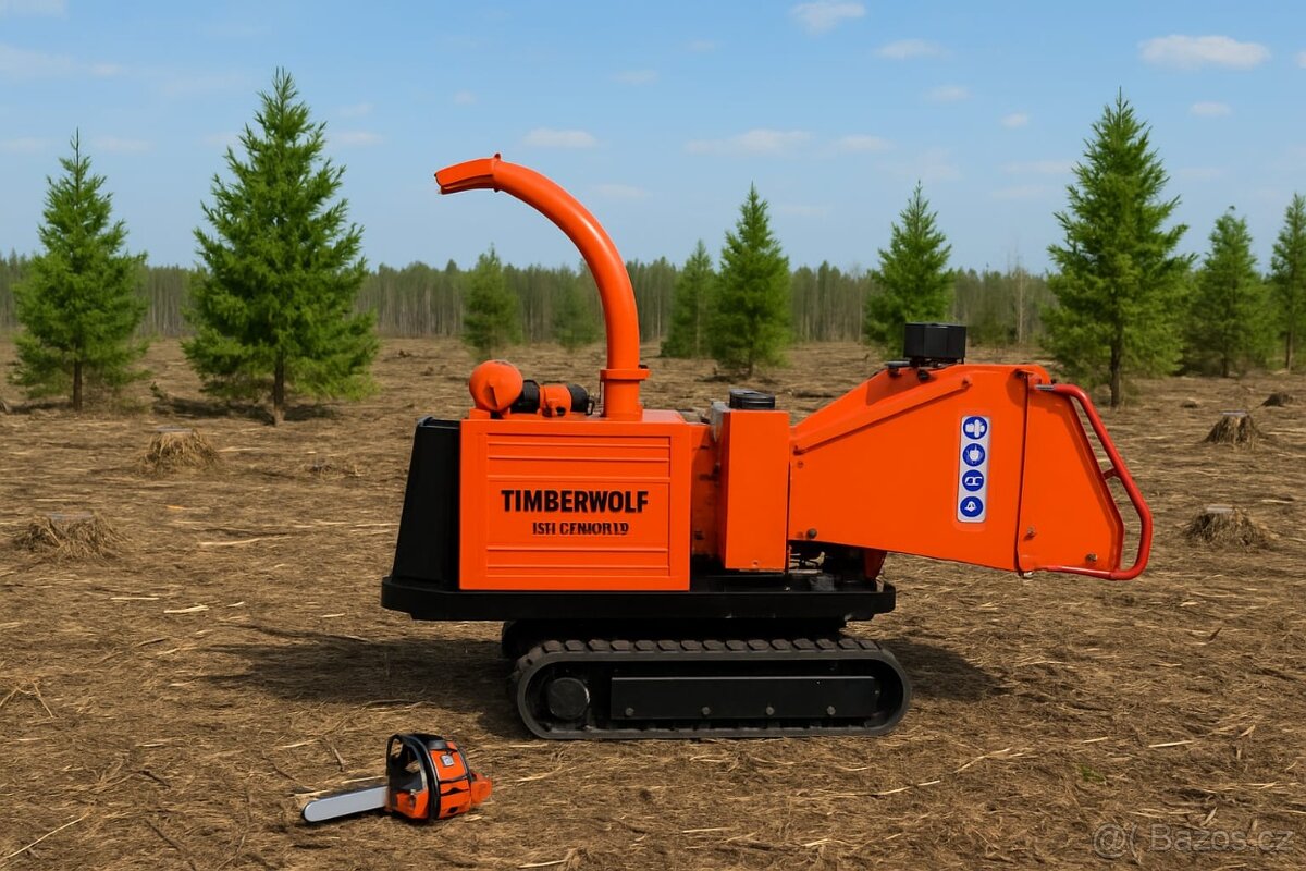 Profi - mobilní štepkovač Timberwolf TW190.