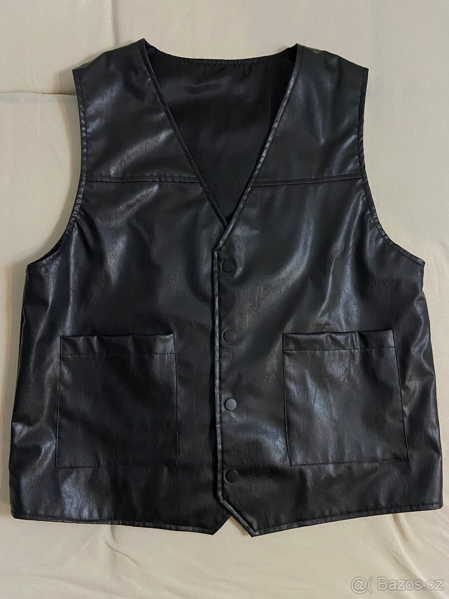 Pánská kožená vesta
