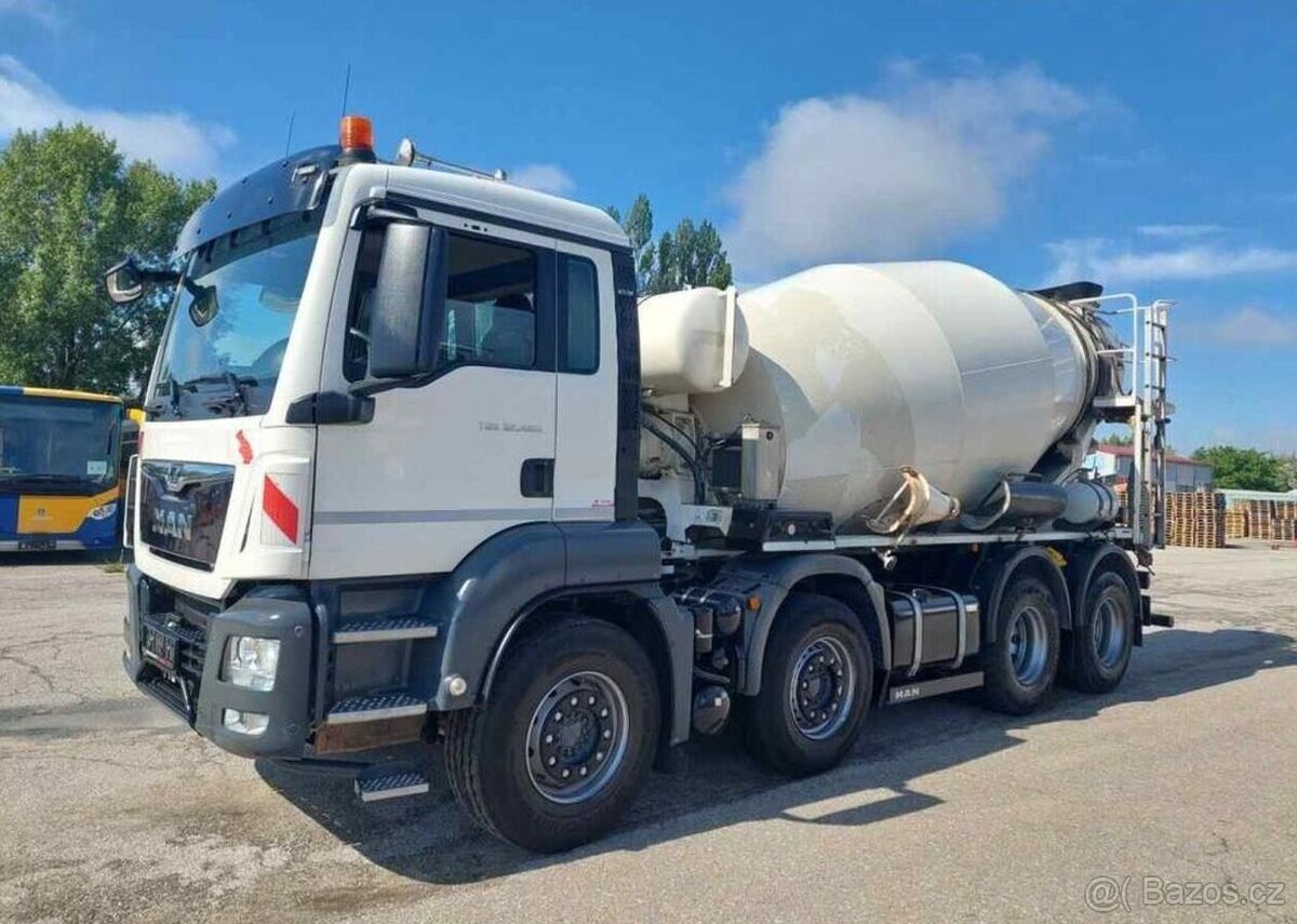 Prodám Valník MAN TGS 32.460 BB mix Liebherr 9m3