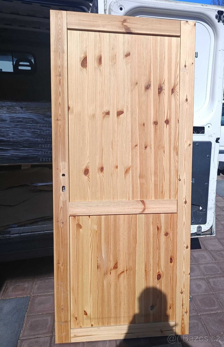 Celodřevěné dveře Radex 80P plné - masiv -borovice