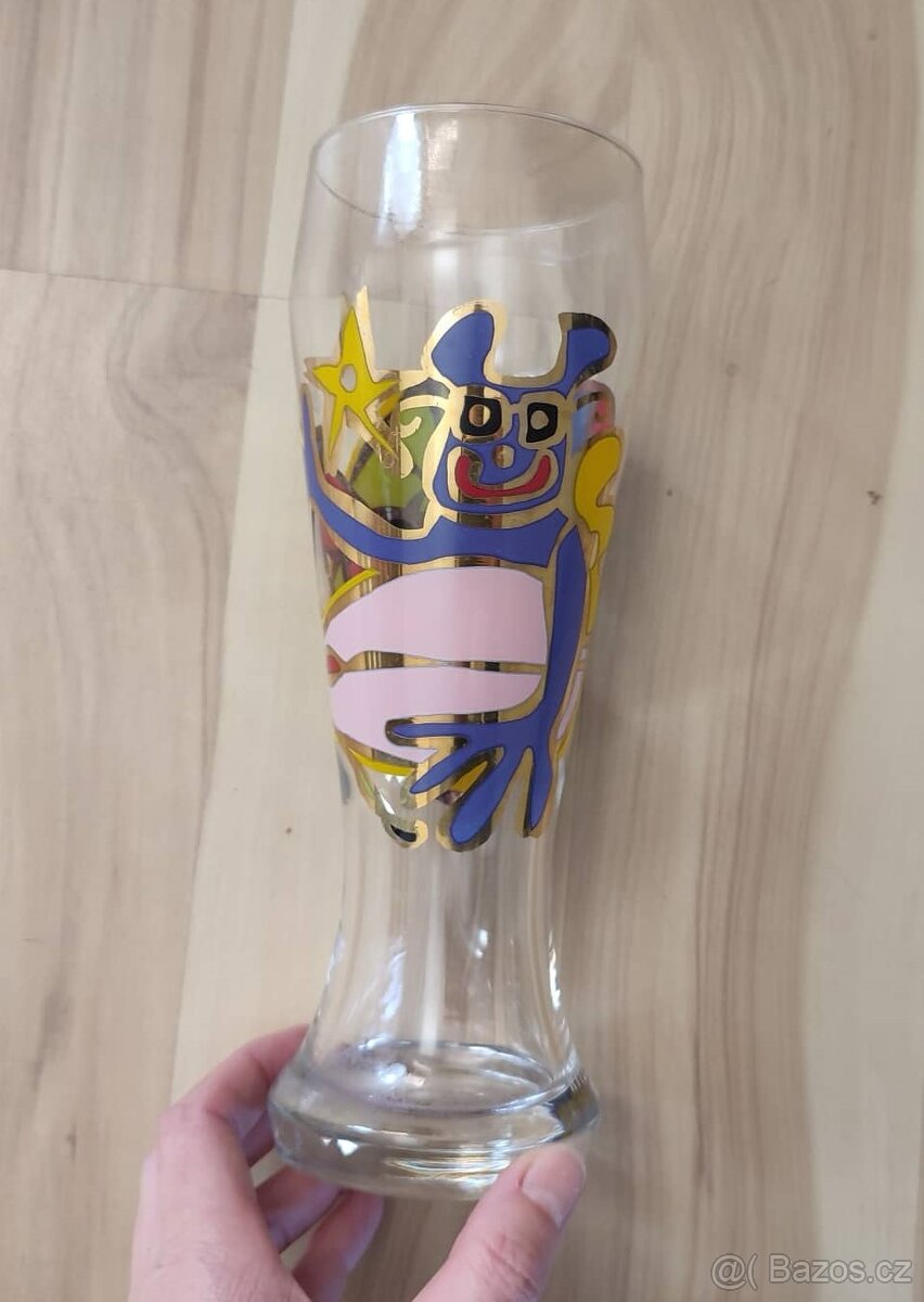 Malovaná sklenice na pivo RITZENHOFF